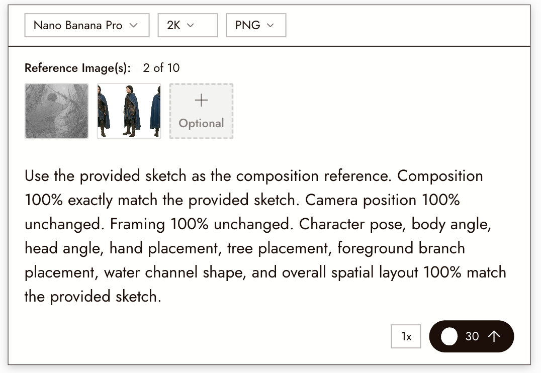 An example of using Nano Banana Pro with proper prompting techniques to generate an image of a character in a scene. Learn more by exploring our comprehensive guide to achieving character consistency in 2026.