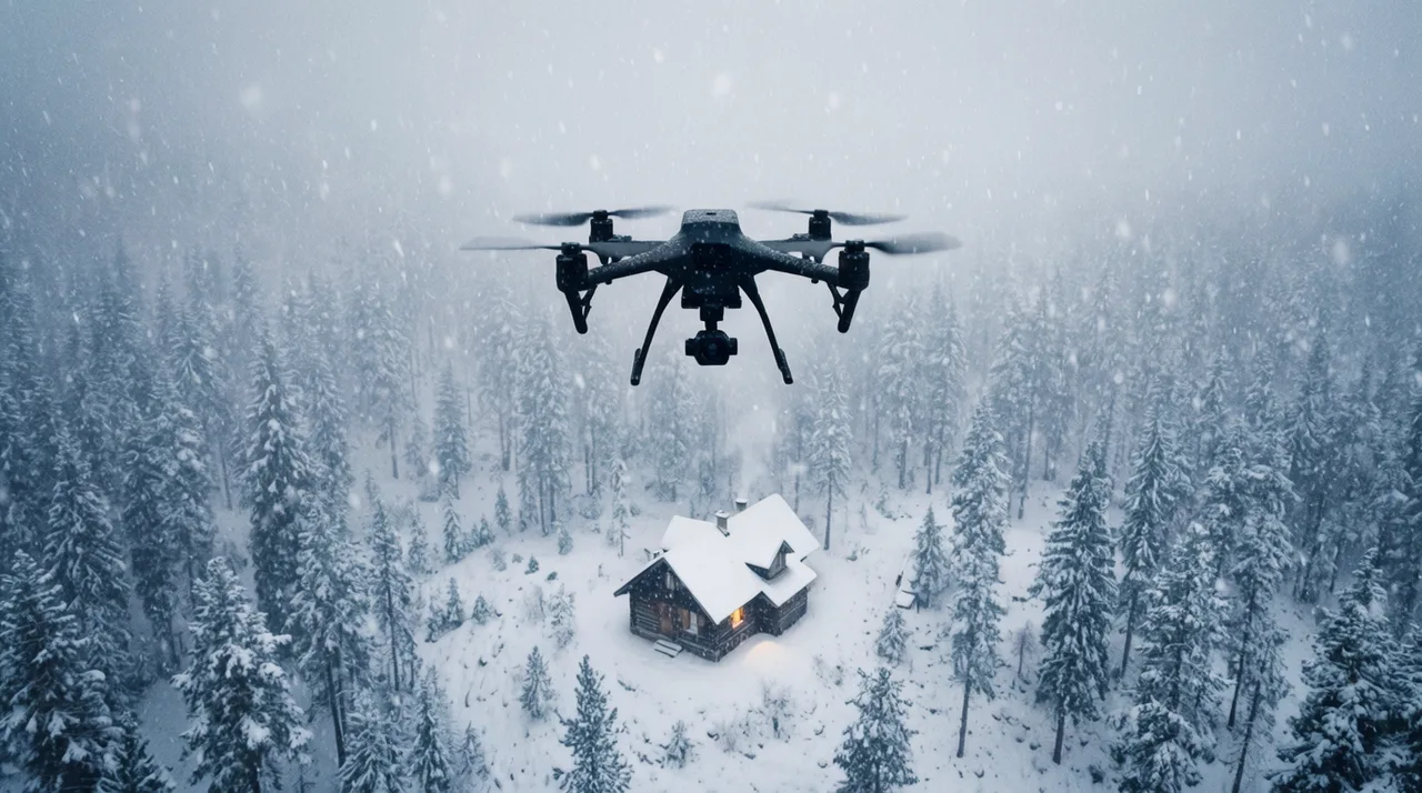 Baita nella neve