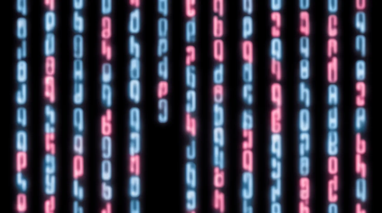 Neon-Datenstream-Loop