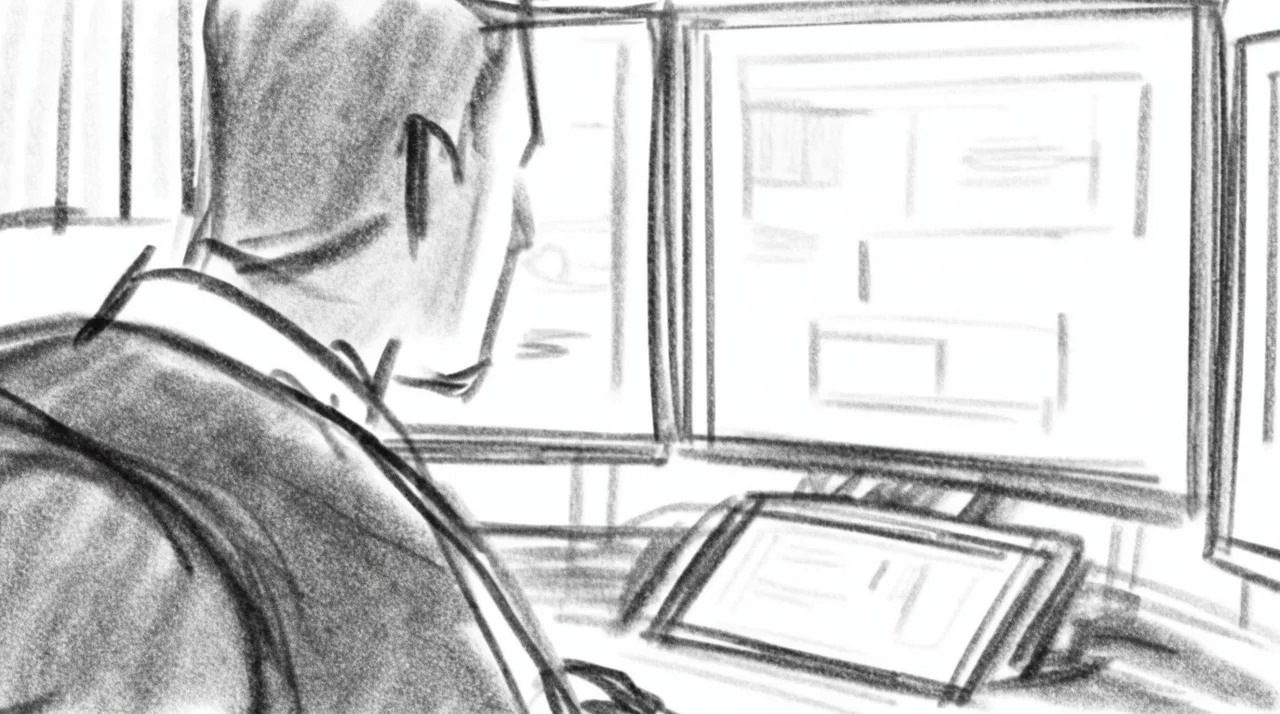 Late at the desk