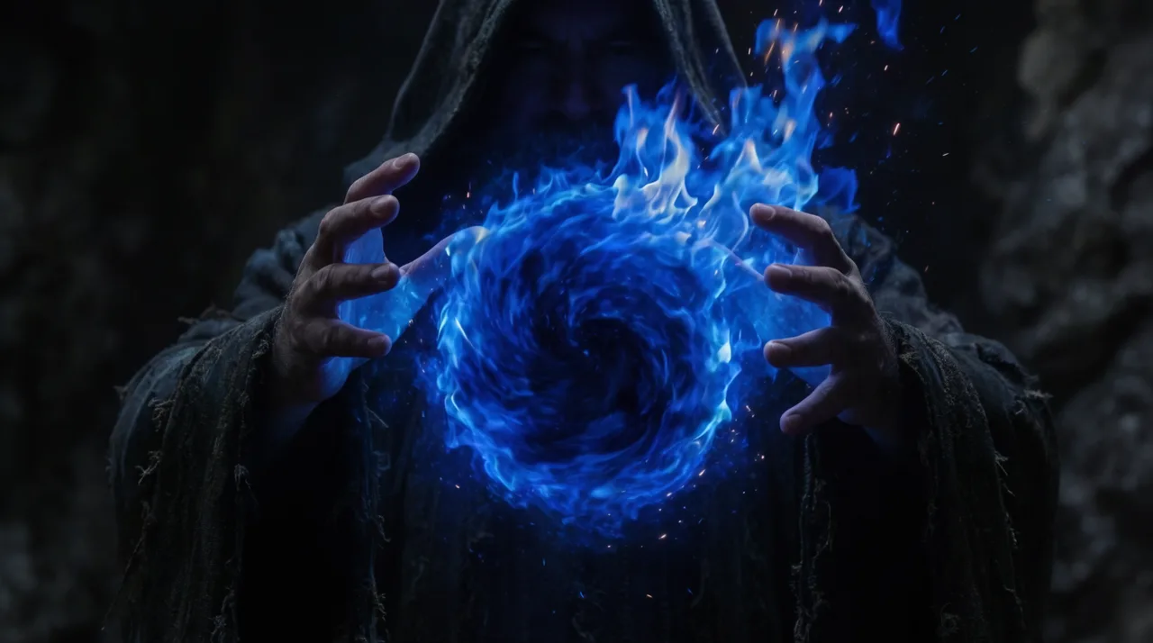Mago Evoca Fuoco Blu