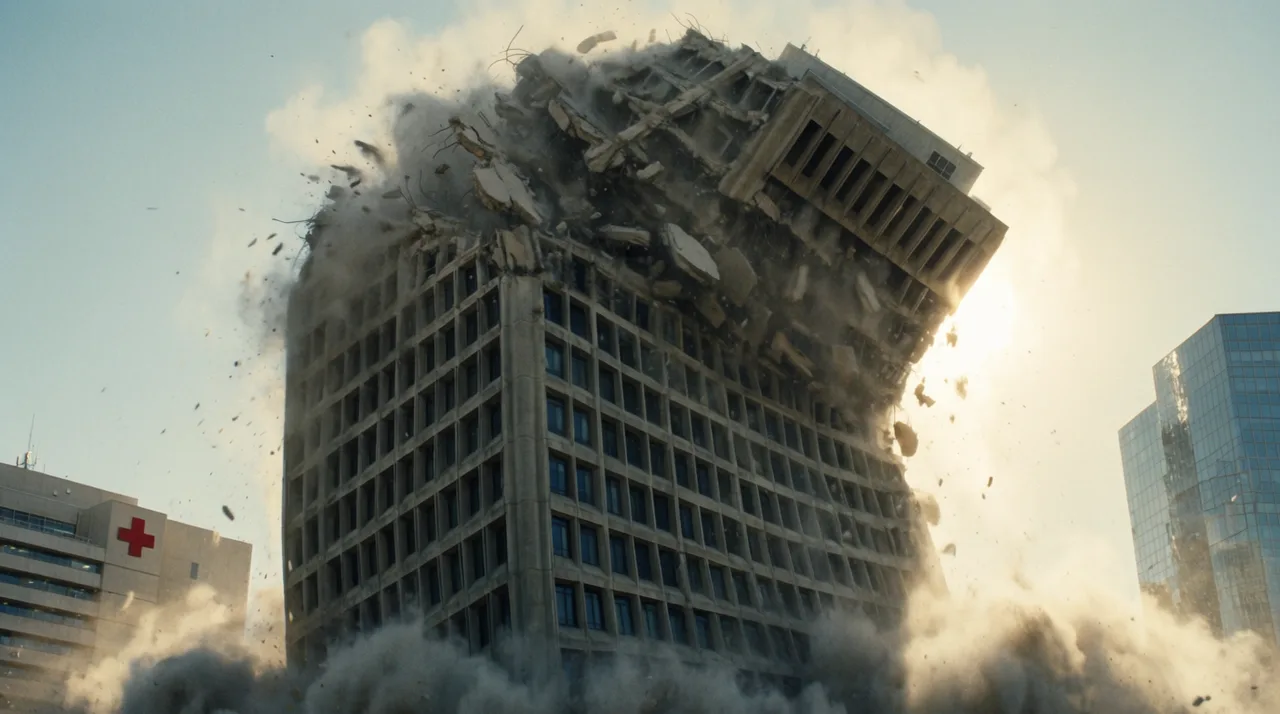 Edificio Crolla in Polvere