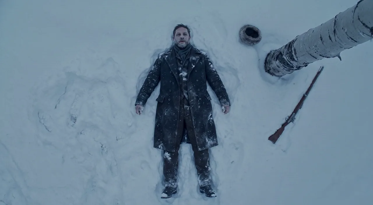 Lying in the snow, overhead, from Sonny's worth