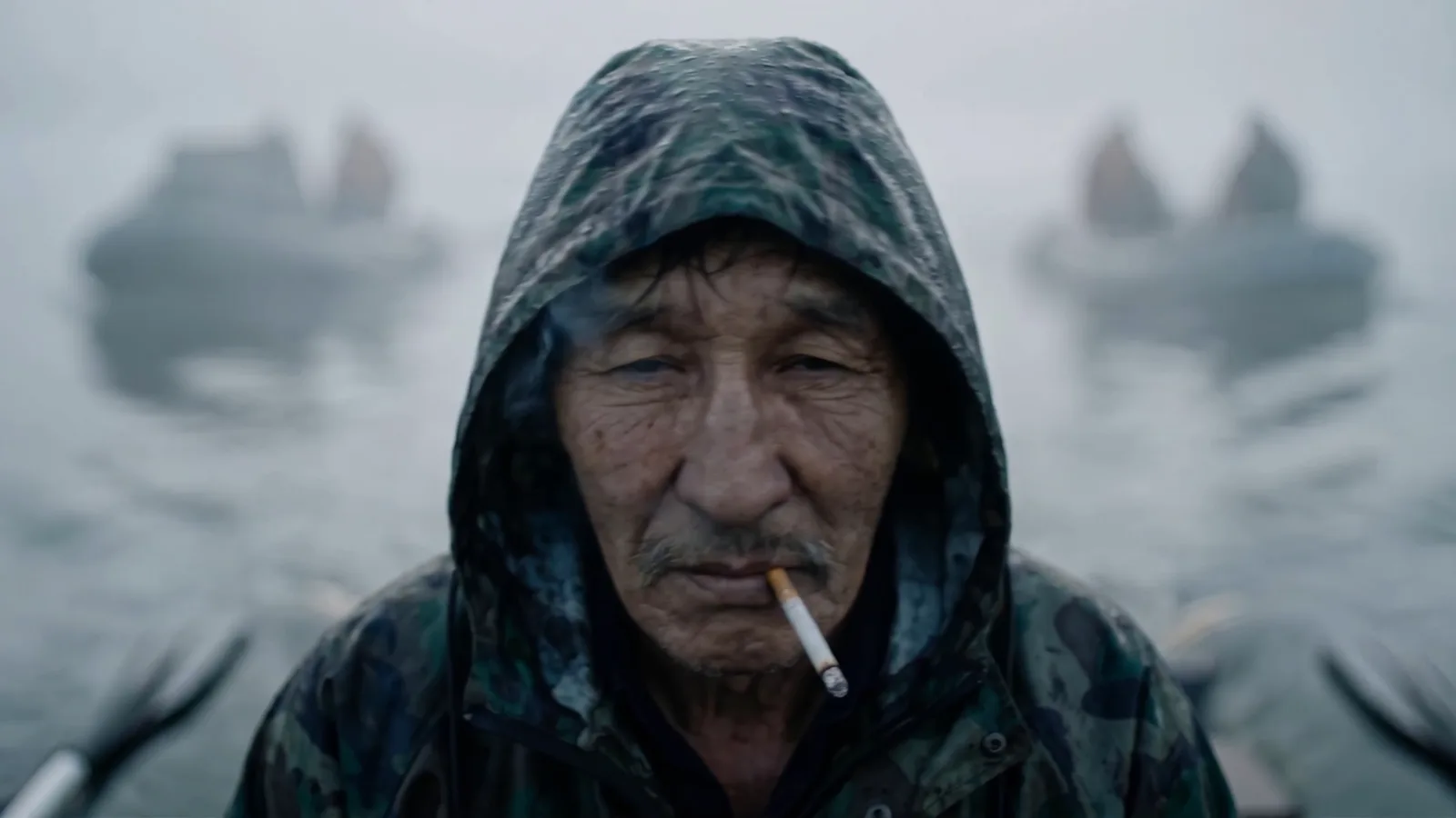 Rubber boats in the fog, from Tusk Hunters