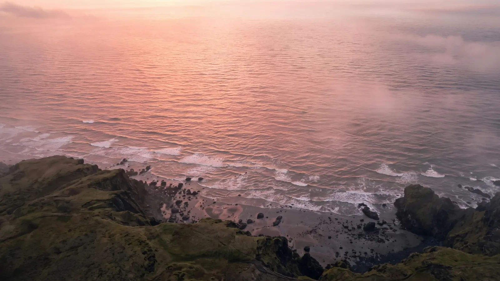 The coastline from above, from Tusk Hunters