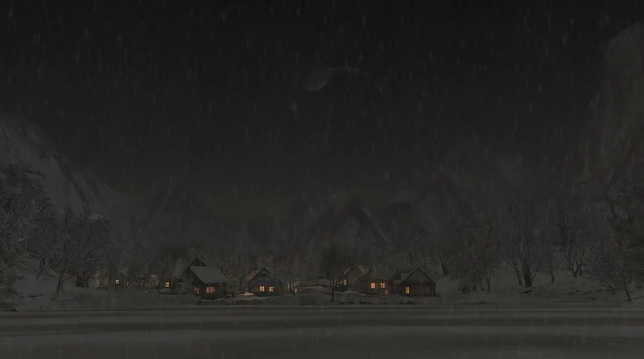 Nevicata sul villaggio